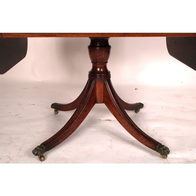Brown English Regency Mahogany Sofa Table For Sale - Image 8 of 12