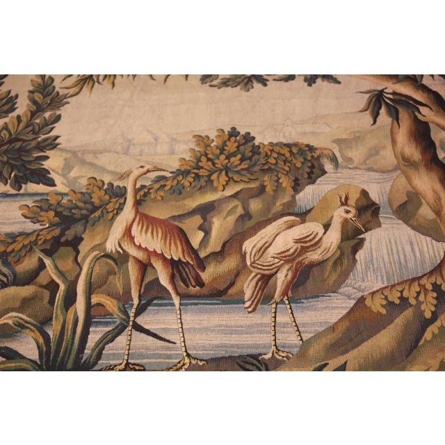 Nazmiyal Collection Vintage French Tapestry For Sale - Image 4 of 9