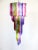 Vintage Italian Multicolored Glass and Metal Mariangela Chandelier, 1983 For Sale - Image 3 of 11