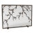 Warm Black Plum Blossom Fireplace Screen Iron For Sale