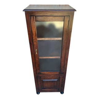 Mid-Century French Display Case in Walnut and Glass, 1950 For Sale