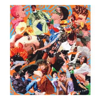 Your Heart Decided - Vibrant Textural Mixed Media on Canvas Original Artwork by Nilraya Bundasak For Sale