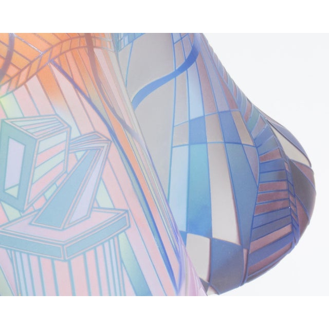 Glass Art Glass Sculpture by Stephen Hodder For Sale - Image 7 of 10