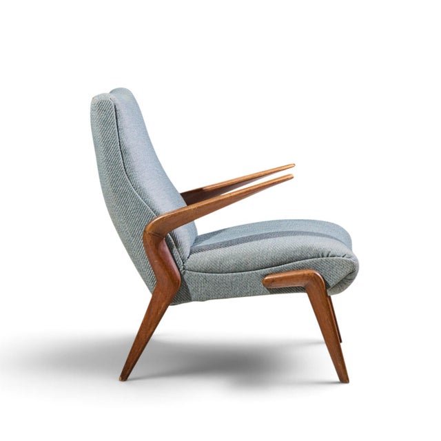 Osvaldo Borsani for Tecno Pk71 Mid Century Italian Walnut Lounge Chairs - Pair For Sale - Image 11 of 12
