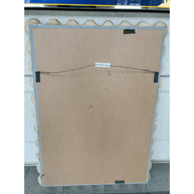 1940s Italian Silver Leaf Scalloped Wall Mirror For Sale - Image 11 of 12