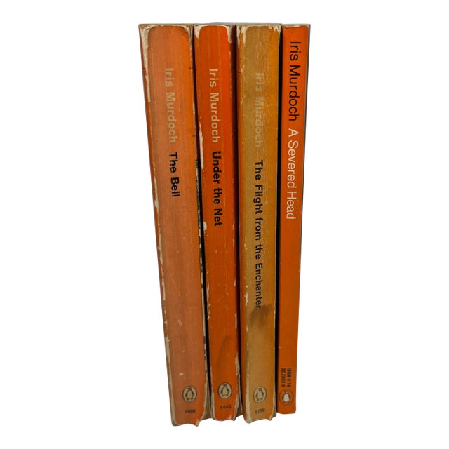 Vintage Fiction Iris Murdoch Soft Cover Books Set/4 For Sale