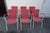 Mid-Century Modern Vintage Italian Chairs in Orange, 1950s, Set of 6 For Sale - Image 3 of 18