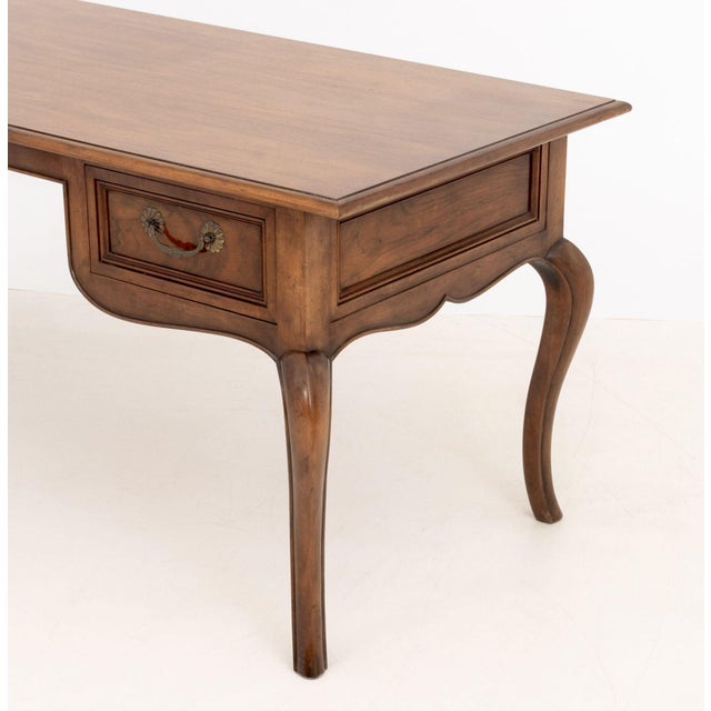 Early 20th Century Baker Furniture French Provincial Style Walnut Desk For Sale - Image 5 of 9