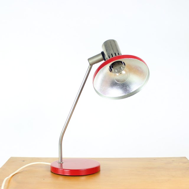Mid-Century Modern Red Table Lamp by Aka Leuchen, 1970s For Sale - Image 13 of 13