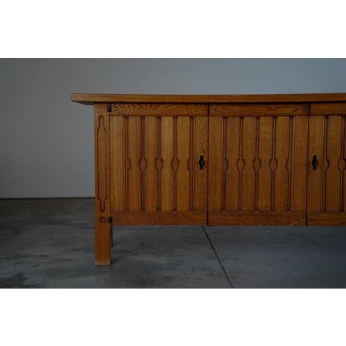 Rustic Oak Sideboard, Belgium, 1960s For Sale - Image 5 of 7