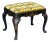Early 19th Century English Chinoiserie Decorated Footstool With Queen Anne Legs For Sale
