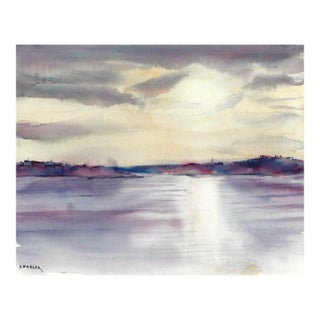 1960s Arthur Sembler Chesapeake Watercolor For Sale