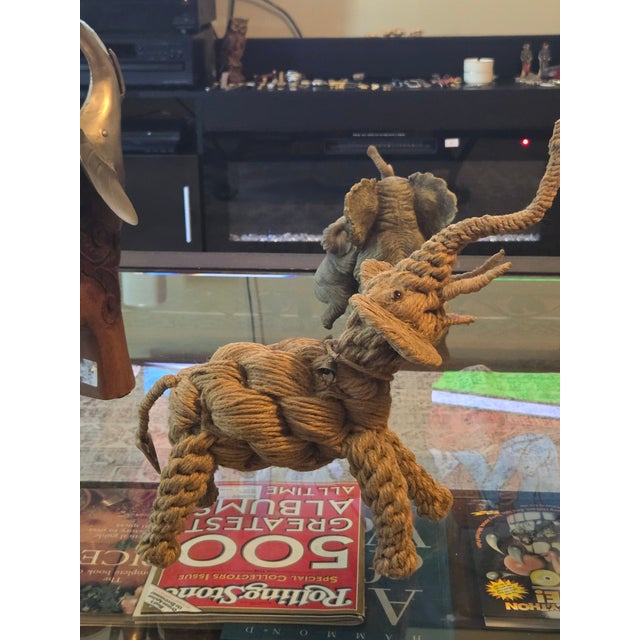 Mid-Century Jute Rope Art For Sale - Image 11 of 12