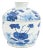 Chinese Blue & White Porcelain Covered Jar For Sale