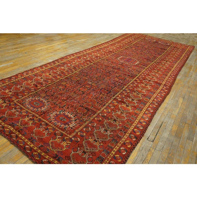 19th Century Central Asian Ersari-Beshir Gallery Carpet (6'6"x18'-198x548) For Sale - Image 10 of 12
