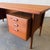 Wood Vintage Danish 1960s Modern Teak Floating Top Freestanding Double Sided Executive Desk by Kai Kristiansen for Feldballes Møbelfabrik For Sale - Image 7 of 15