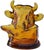 Mid 20th Century Mid 20th Century Handblown Textured Art-Glass Bull Candy Dish For Sale - Image 5 of 7