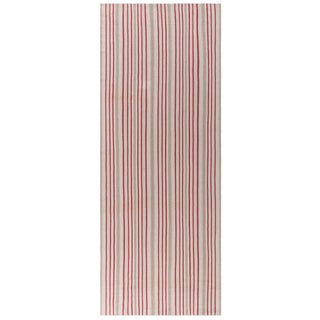 Doris Leslie Blau Vintage Striped Light Beige Hand-Knotted Wool Runner For Sale