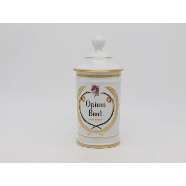 Mid 20th Century Set of Seven French Apothecary Jars For Sale - Image 5 of 11