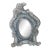 Antique Pauly & C Venezia Venetian Glass Micromosaic Floral Vanity Mirror For Sale