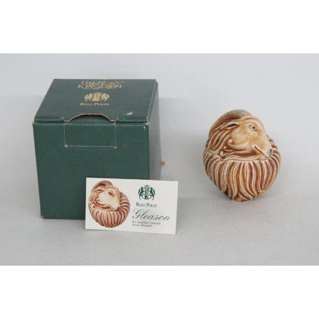 Harmony Kingdom Roly Poly Gleason Goat Ram Box Figurine With Original Box 5123b For Sale - Image 14 of 17