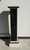 1920s Art Deco Belgian Black Veined Marble and Carrara Marble Column Pied De Stal, 1930s For Sale - Image 5 of 12