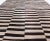 Doris Leslie Blau Vintage Striped Ivory And Charcoal Hand-Knotted Wool Rug For Sale - Image 4 of 8
