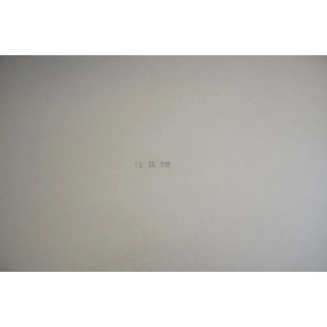 1980s Industrial Brutalist Wall Clock, 1988 For Sale - Image 5 of 6