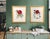 Two large framed botanical prints. Beautiful tones and quality. The prints are 21” x 17” each. The frames are 28 1/4 “...
