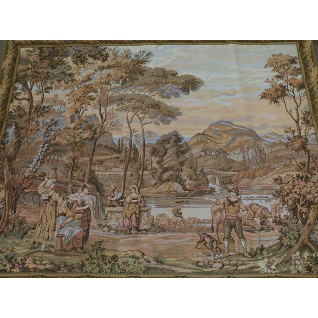 A scenic tapestry depicting country lifestyle.