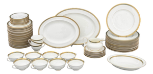 Royal Doulton "Clarendon" Pattern Partial Porcelain Dinnerware Service, 84