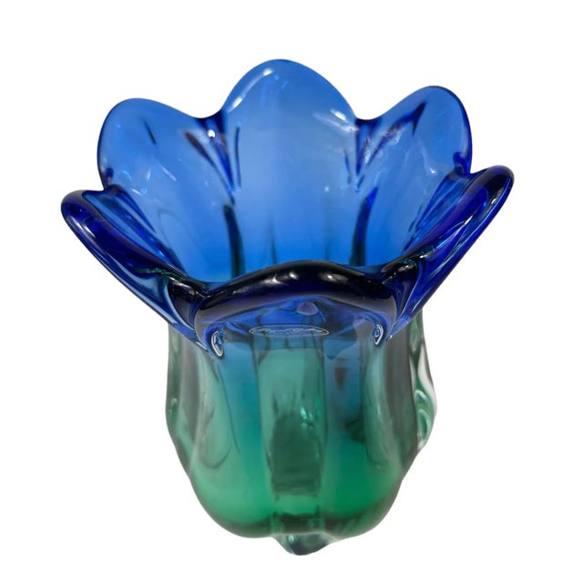 Contemporary 1990s Royal Gallery Crystal Glass Vase For Sale - Image 3 of 7