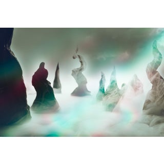 Q'sh II by Jenya Chernoff | Giclée print on fine art paper abstract landscape with smoky forms For Sale