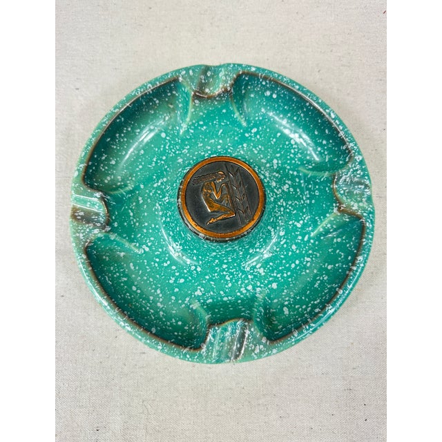 Ceramic Vintage Roseville Hyde Park Ashtray For Sale - Image 7 of 12