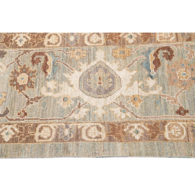 21st Century Contemporary Sultanabad Rug 13 X 23 For Sale - Image 10 of 13