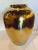 Stylish Large Modern Gold Drip Glazed Vase, showroom floor sample
