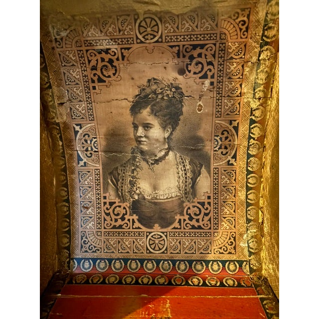 Late 19th Century PCW-Victorian High End Dome Top Bridal Steamer Trunk W/Historical Extra! For Sale - Image 9 of 18