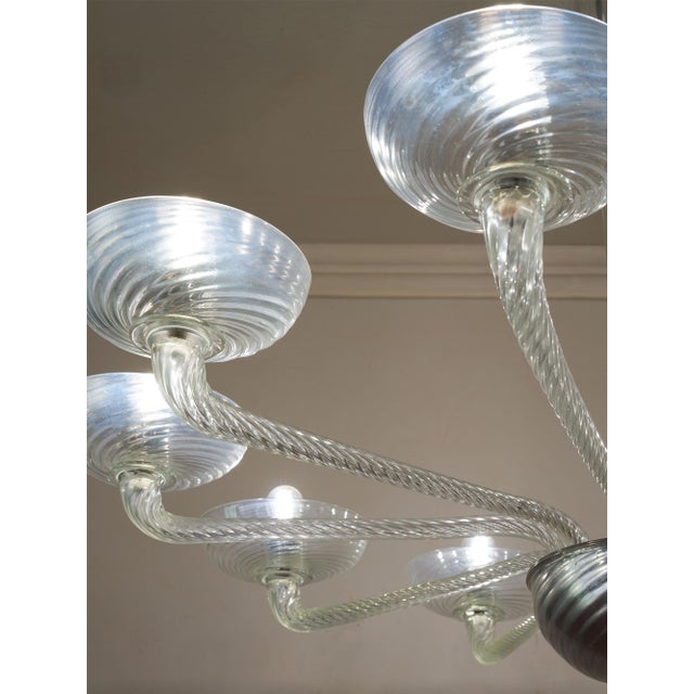 Mid-Century Murano Glass 10-Light Chandelier, 1950s For Sale - Image 11 of 13