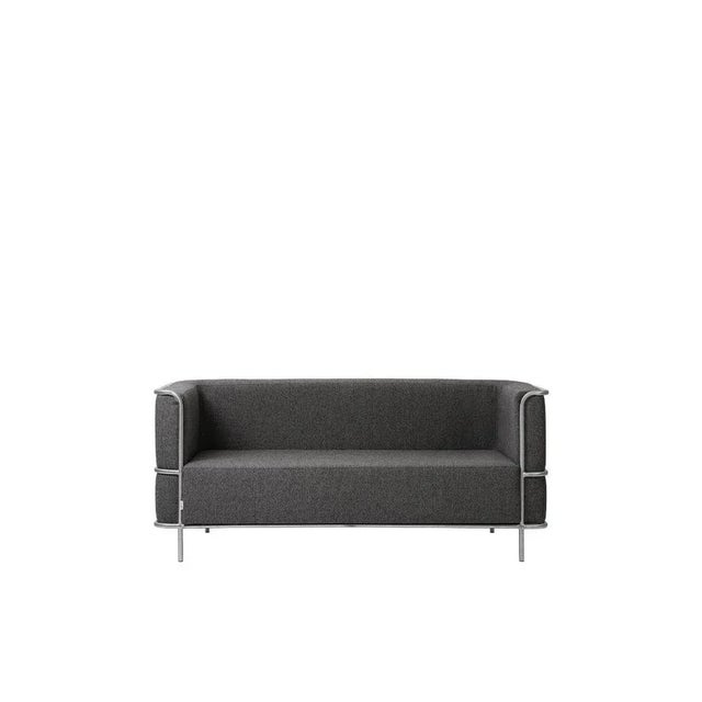 Modernist 2 seat sofa by Kristina Dam Studio Materials: Dark gray wool. Dimensions: 164 x 77 x H 70 cm The Modernist...