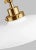 Chapman & Myers by Visual Comfort Studio Wellfleet Double Arm Wide Task Sconce, Matte White & Burnished Brass For Sale - Image 4 of 5