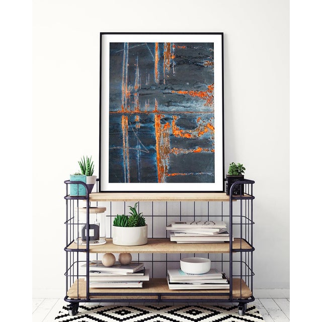Abstract Art Print, Large Industrial Wall Art, "Dalston Rust I" 30 X 40" Fine Art Photography