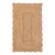 2.6x8Ft. Pink Wave Scallop Edge Jute Rug For Sale