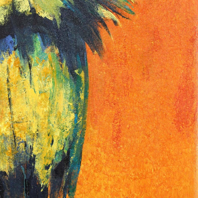 2020s Golden Hour Palm - Tall Original Palm Tree Landscape Acrylic Painting on Canvas by Kathleen Keifer For Sale - Image 5 of 8