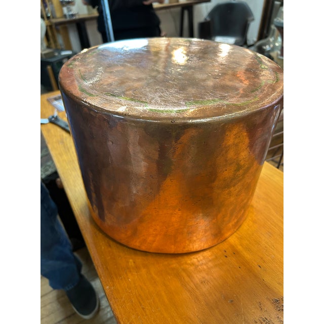 Copper Very Large Antique E Cooper & Sons Copper Pot For Sale - Image 8 of 15