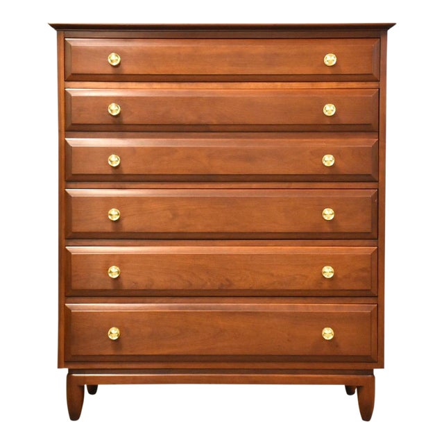 Willett Solid Cherry Mid Century Modern Dresser Chairish