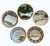French and Belgian Barbotine Asparagus Plate Wall Plates, Set of 5 For Sale - Image 10 of 10