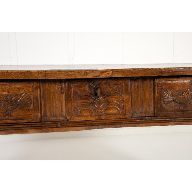 Large 17th Century Spanish Walnut Table For Sale - Image 9 of 14