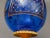 Glass Mid 20th Century Faberge Cobalt Blue Cut Crystal Gold Gilt Rose Flower & Fruit Basket Egg #0681 For Sale - Image 7 of 8