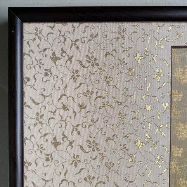 Japanese Calligraphy Zen in Black Lacquer Frame, 1970 For Sale - Image 15 of 18