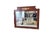 1960s French Empire Style Ormolu Mounted Mahogany Rectangular Mirror Circa 1960 For Sale - Image 5 of 9